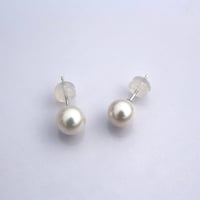 アコヤパール一粒ピアス (7-7.5mm)