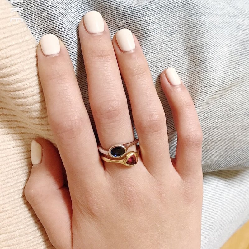 モダンピンクトルマリンリング (K18YG) | CARCAJOU online store 