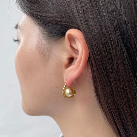 Waves II ピアス (K18YG)
