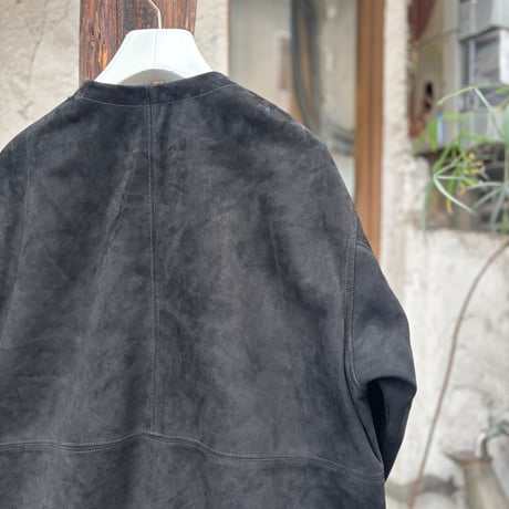 BEHATI 2号 <black>【BRU NA BOINNE】レザー/プルオーバー