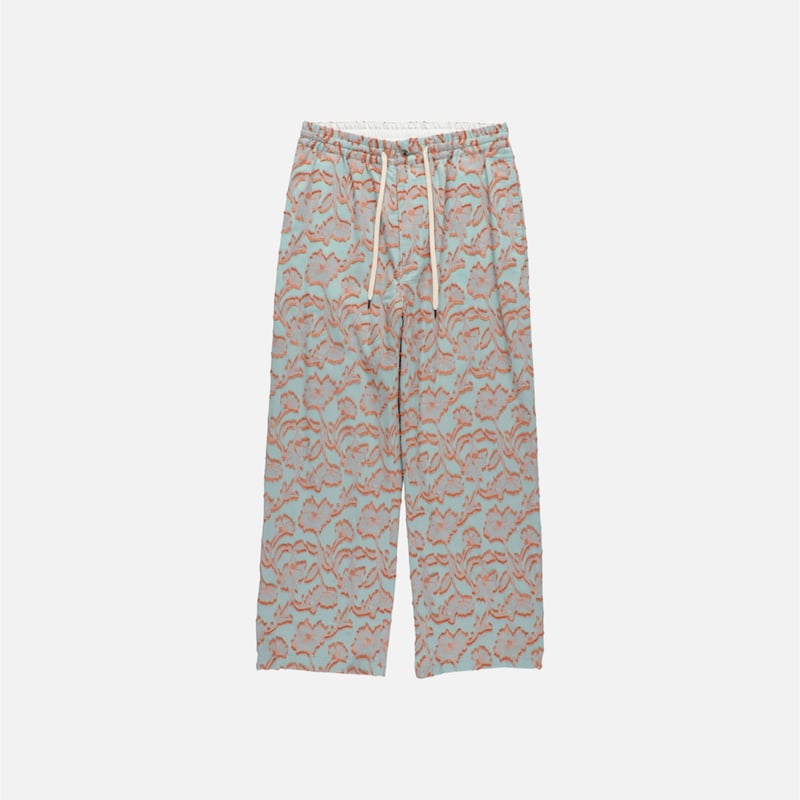 FLOWER JQD PANTS MINT 【Tuitaci】【朔】 | CLOTH+CROSS