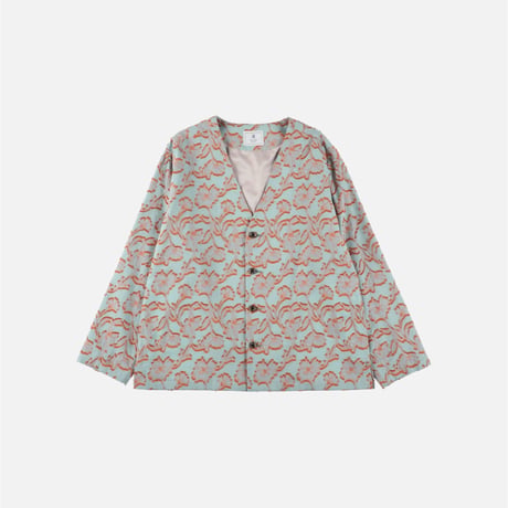 FLOWER JQD SHIRTS CARDIGAN MINT 【Tuitaci】【朔】