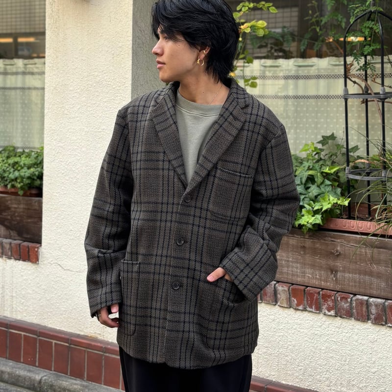 P-032 <gray check> 【Willow pants】 | CLOTH+CROSS
