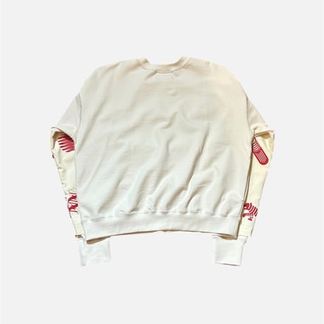 Print Sweat <beige> 【FU-AH】