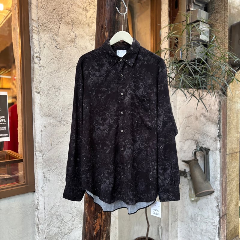 BRU NA BOINNE ブラック 長袖シャツ M 新品未使用 DAY NIGHT シャツ <black> 【BRU NA BOINNE】 | CLOTH+C
