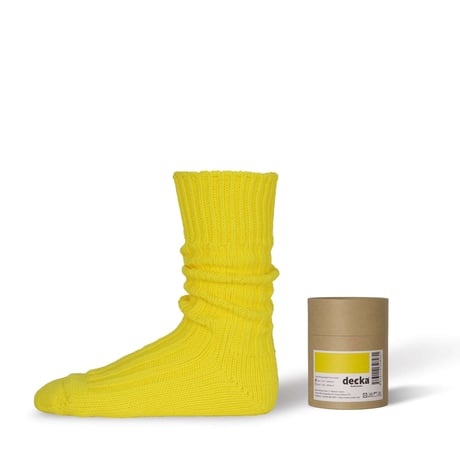 Cased Heavyweight Plain Socks -4th Collection- 【Decka】