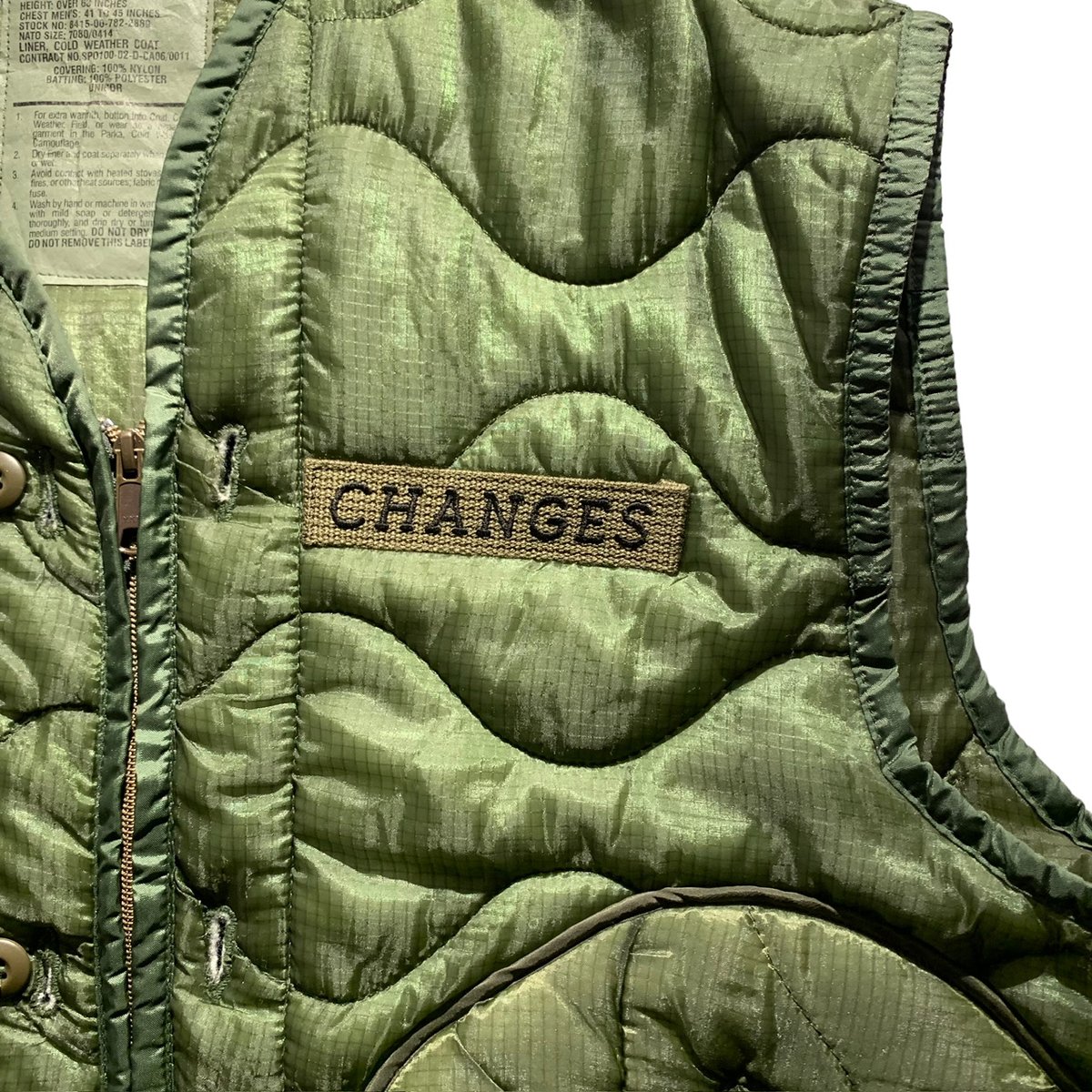 Military liner Remake Over Vest <A> 【CHANGES】