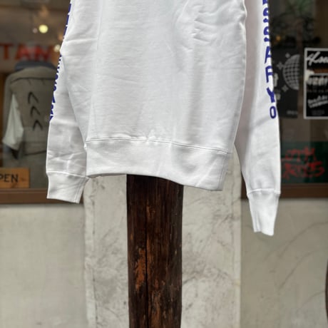 NOUN/TATE SWEAT <white> 【Necessary or Unnecessary】