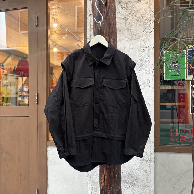 BRU NA BOINNE ブラック 長袖シャツ M 新品未使用 DAY NIGHT シャツ <black> 【BRU NA BOINNE】 | CLOTH+C