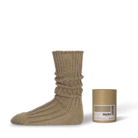Cased Heavyweight Plain Socks -3rd Collection- 【Decka】