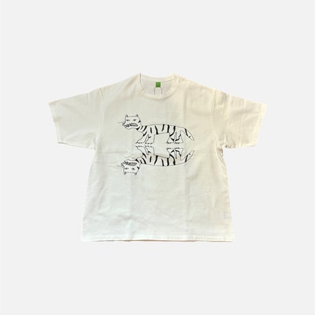 Doub ToraS/S TEE <white>【warau】