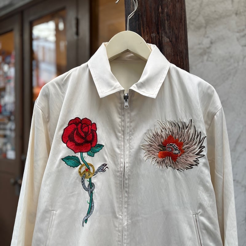 BRU NA BOINNE Chicken Heart 刺繍スカジャン BRU NA BOINNE Chicken Heart 刺繍スカジャン BRU NA BOINNE Chicken