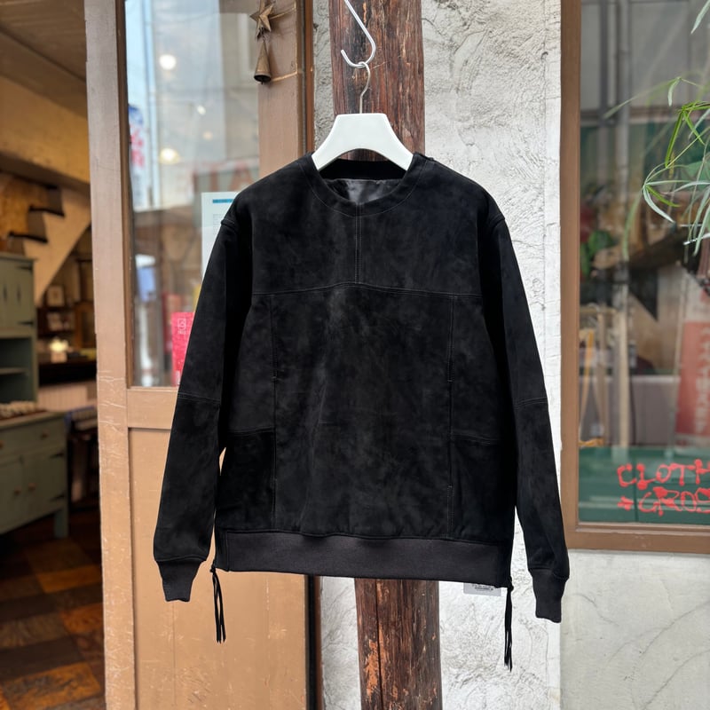 BEHATI 2号 <black>【BRU NA BOINNE】レザー/プルオーバー | CL