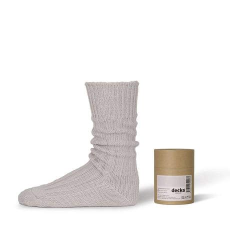 Cased Heavyweight Plain Socks -1st Collection- 【Decka】