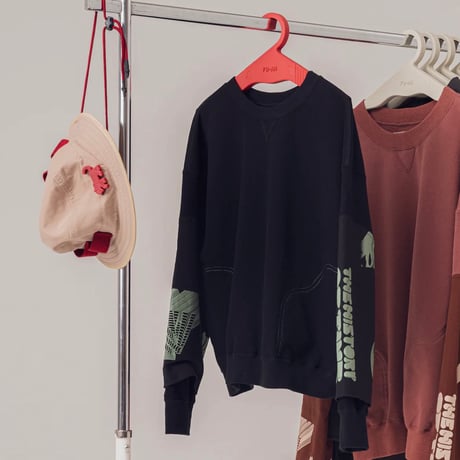 Print Sweat <black> 【FU-AH】