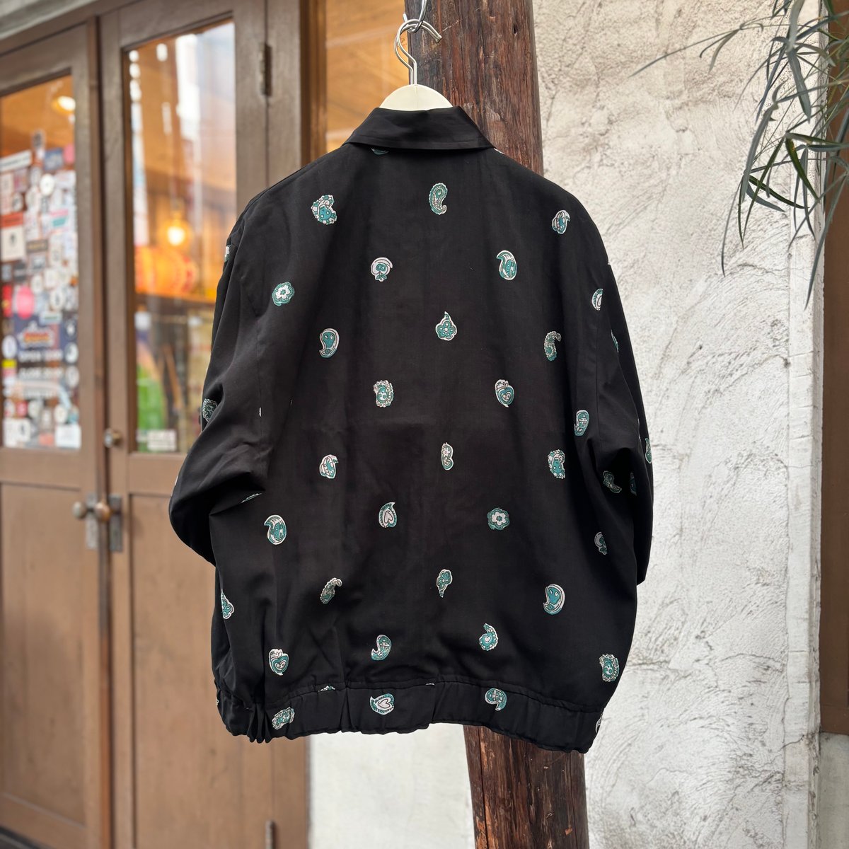 BRU NA BOINNE Chicken Heart 刺繍スカジャン CHICKEN HEART JUMPER <black> 【BRU NA BOINNE】 |
