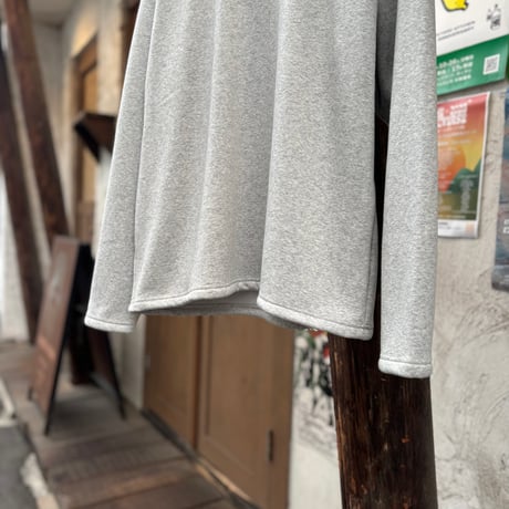 BOMBERHEAT Mock Neck Long T <杢gray> 【soglia】