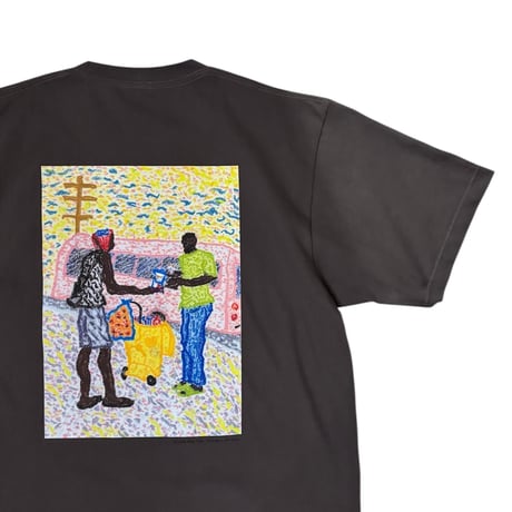 "JAMAICAN SCENE" T-SHIRTS <gray>【THE UNION】 【THE FABRIC】