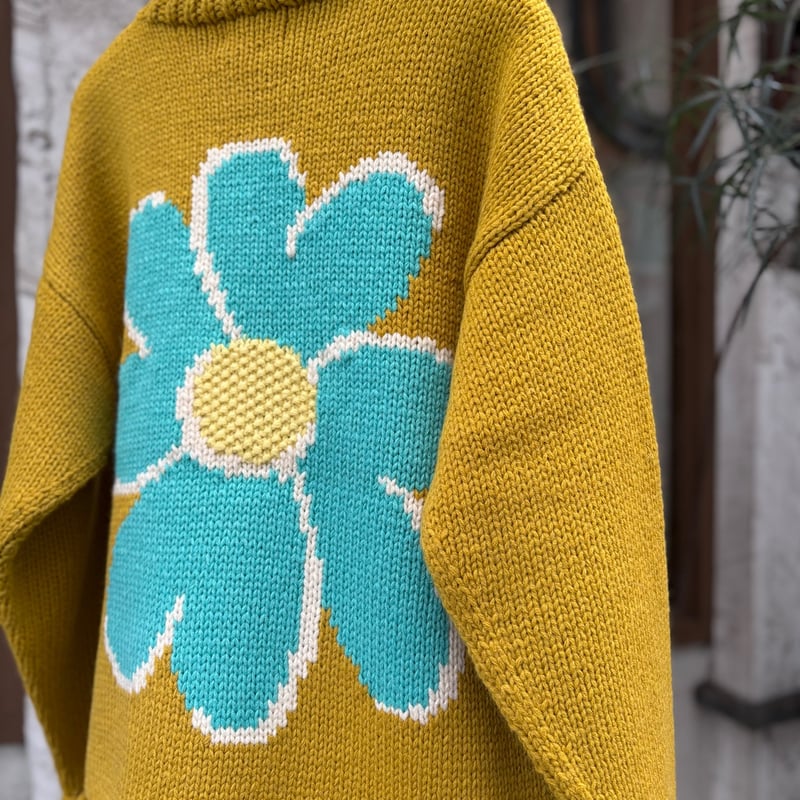 ちゃー様 CC “FLOWER with LOVE” HAND KNIT <black>【ChahCha