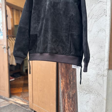 BEHATI 2号 <black>【BRU NA BOINNE】レザー/プルオーバー