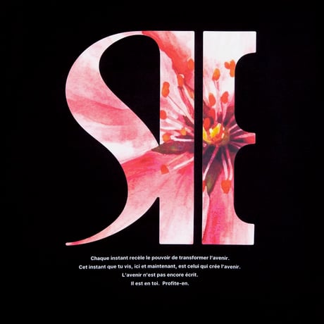 L’instant Sakura TEE <black> 【SOW INOUE】