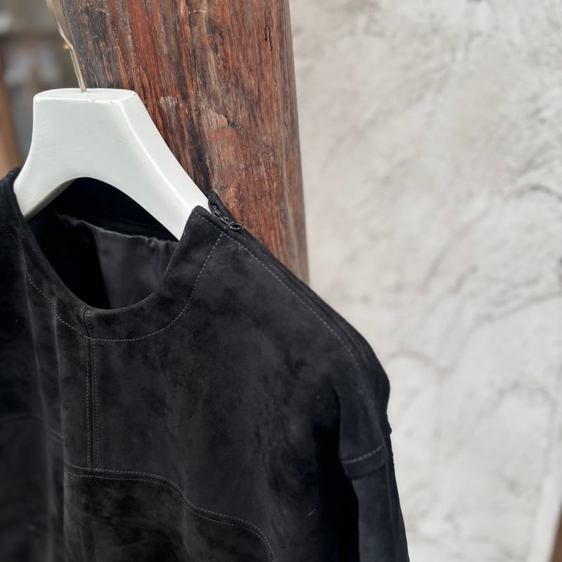BEHATI 2号 <black>【BRU NA BOINNE】レザー/プルオーバー | CL