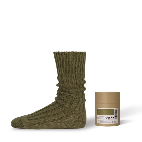 Cased Heavyweight Plain Socks -3rd Collection- 【Decka】