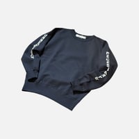 NOUN/TATE SWEAT <navy> 【Necessary or Unnecessary】