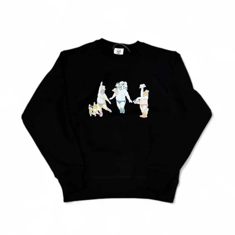 期間限定受注生産【踊ってばかりの国 煩悩スウェット】Lサイズ 試着のみ超美品 アメコミ子煩悩スエット 【子煩悩レスラー】 【BRU NA BOINN】 | CLOTH