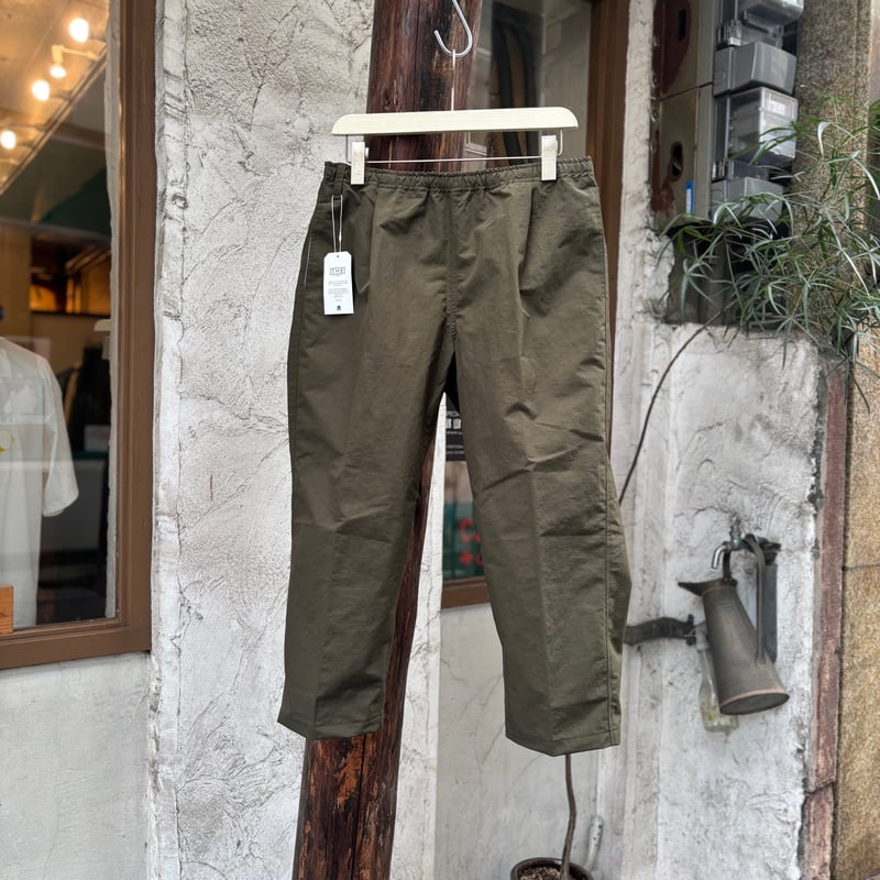 OVER PANT FLIGHT SATIN NYLON OLIVE 裾上げ OVER PANT FLIGHT SATIN NYLON OLIVE 裾上げ JAPAN BLUE JEANS