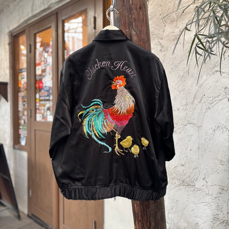 BRU NA BOINNE Chicken Heart 刺繍スカジャン BRU NA BOINNE Chicken Heart 刺繍スカジャン BRU NA BOINNE Chicken