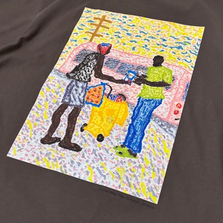 "JAMAICAN SCENE" T-SHIRTS <gray>【THE UNION】 【THE FABRIC】