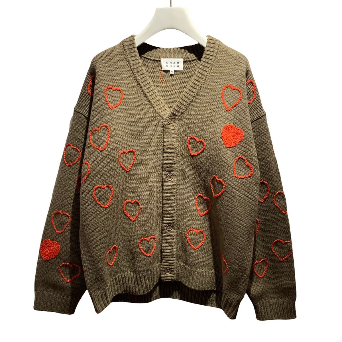 CC HAPPY HEARTFULL CARDIGAN 【ChahChah】 | CLOTH...