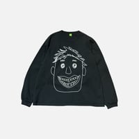 Warau L/S TEE <black>【warau】