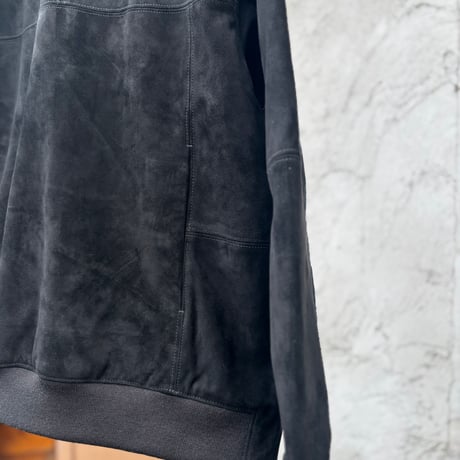 BEHATI 2号 <black>【BRU NA BOINNE】レザー/プルオーバー