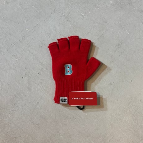 BT Fingerless Knit Gloves 【BOKU HA TANOSII】