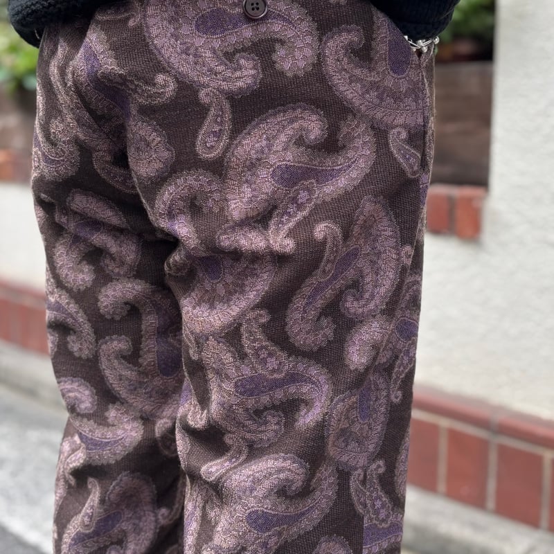 BRU NA BOINNE ショートパンツ XL 黒x白系x紫(総柄) 【古着】【中古】 ジョージBIGペイズリーパンツ 【BRU NA BOINNE】 | CLOTH+CROSS