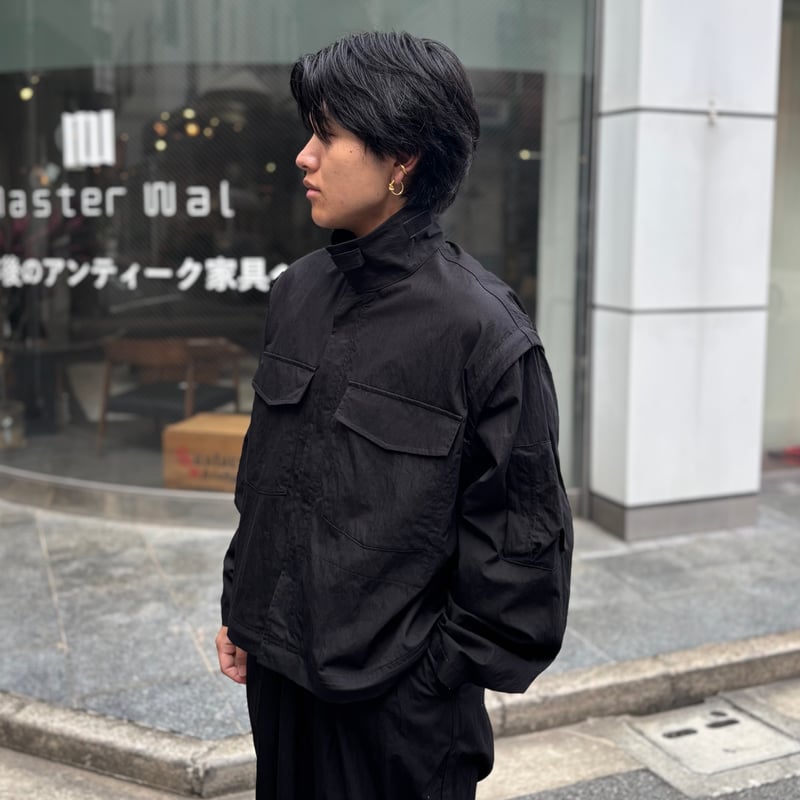 BRU NA BOINNE ブラック 長袖シャツ M 新品未使用 パラドックスZIPシャツ <black> 【BRU NA BOINNE】 | CLOTH+CROSS