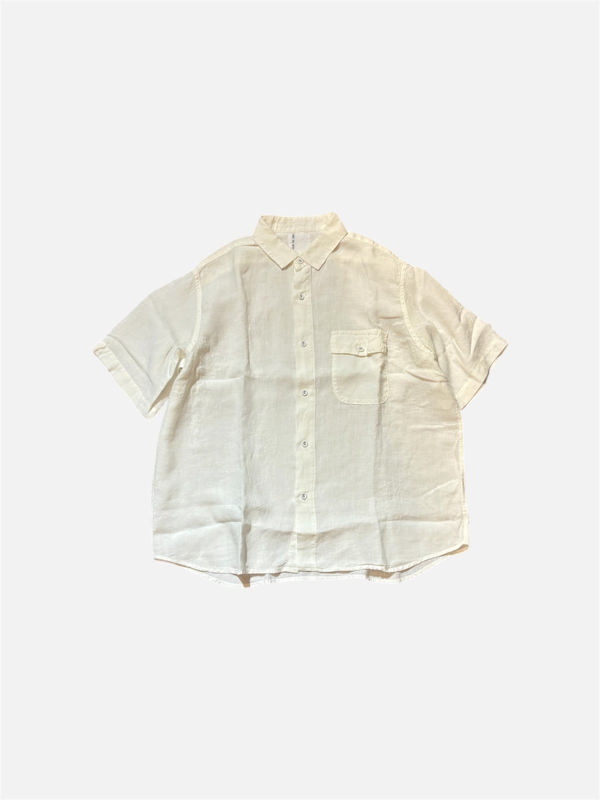 新品 BRU NA BOINNE グランパリネンシャツ XL グランパリネンシャツ(S(MEN) ホワイト): BRU NA BOINNE