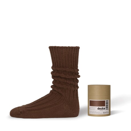 Cased Heavyweight Plain Socks -1st Collection- 【Decka】
