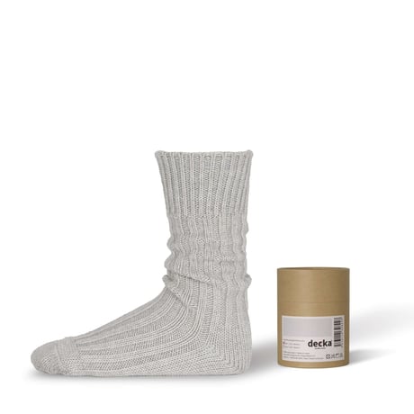 Cased Heavyweight Plain Socks -4th Collection- 【Decka】