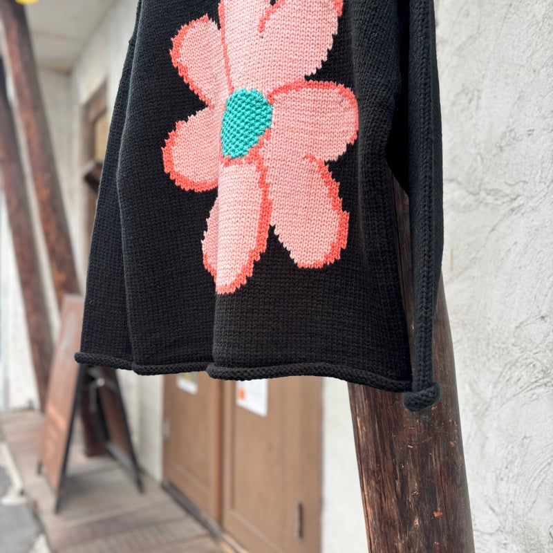 美品 Chah Chah FLOWER with LOVE HAND KNIT CC 