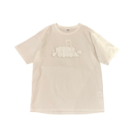 "THES" THORW UP T-SHIRTS <white x gray> 【THE UNION】 【THE FABRIC】