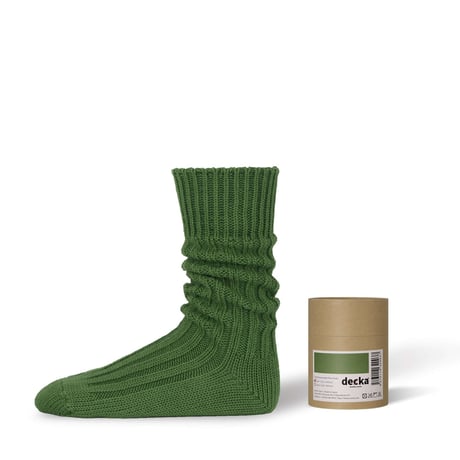 Cased Heavyweight Plain Socks -1st Collection- 【Decka】