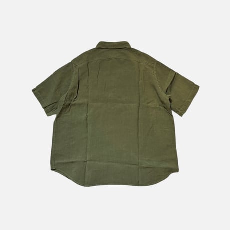 グランパリネンシャツ <khaki green> 【BRU NA BOINNE】