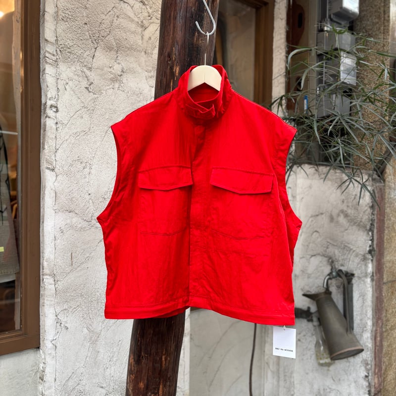 パラドックスZIPシャツ <red> 【BRU NA BOINNE】 | CLOTH+CROSS