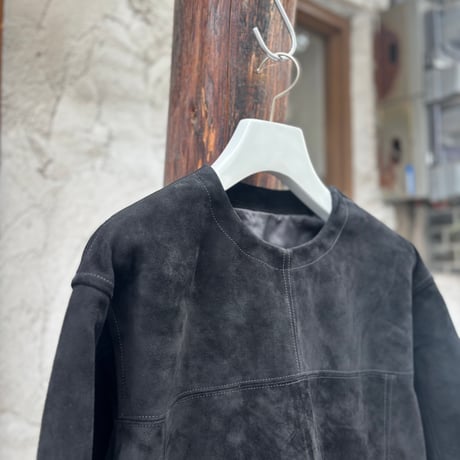 BEHATI 2号 <black>【BRU NA BOINNE】レザー/プルオーバー