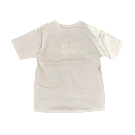 "THES" THORW UP T-SHIRTS <white x yellow> 【THE UNION】 【THE FABRIC】
