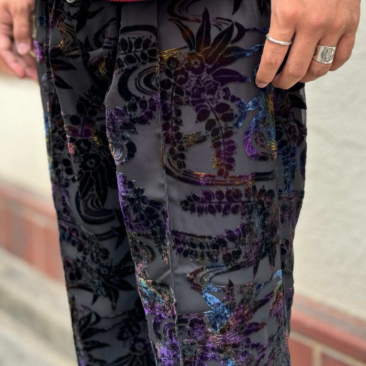 RYUKYU DYEING VELVET PANTS 【Tuitaci】【朔】 | CLOTH RYUKYU DYEING VELVET PANTS 【Tuitaci】【朔】 | CLOTH