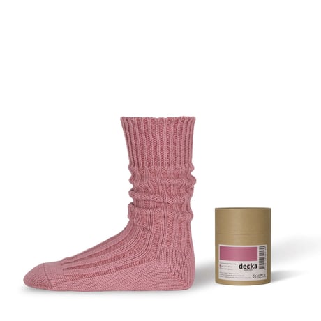 Cased Heavyweight Plain Socks -3rd Collection- 【Decka】